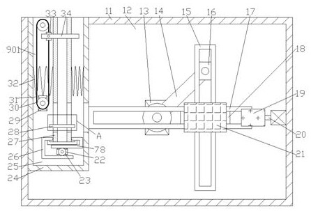 Paint spraying device for transporting capacitors and spraying paint