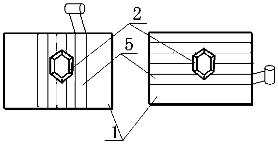 Automatic belt laying method for hexagonal hole of composite