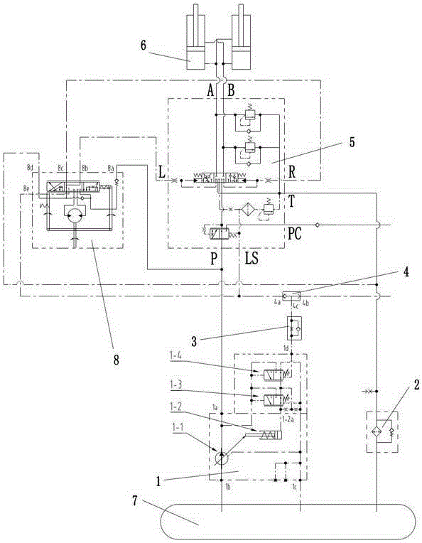 Flow enlarging valve and hydraulic steering system