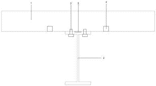 Manufacturing method for composite profile steel-concrete combined beam, combined beam and monitoring device