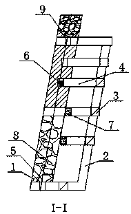 Mining method for steep-inclination unstable thin ore body