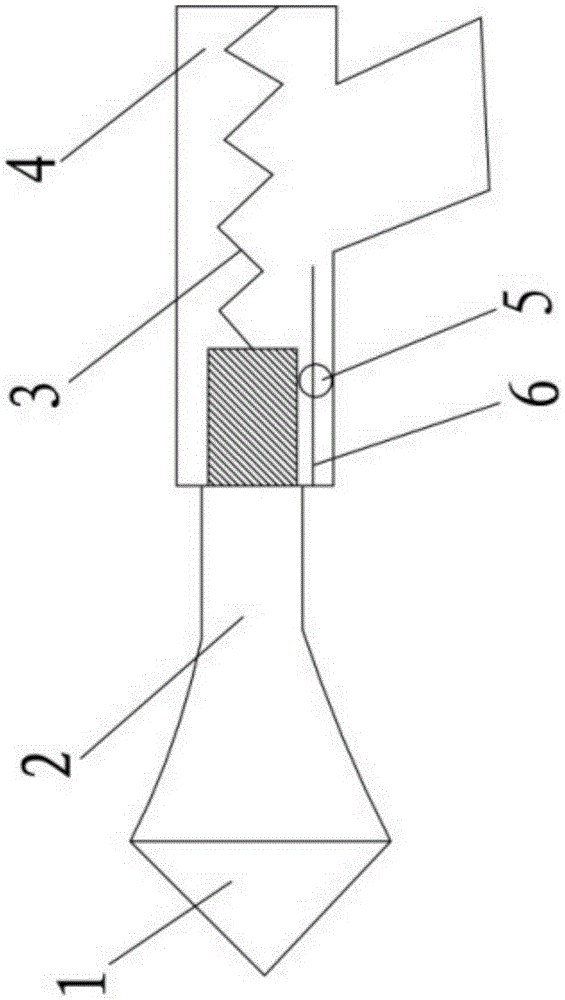 Round hole chamfering device for automobile die