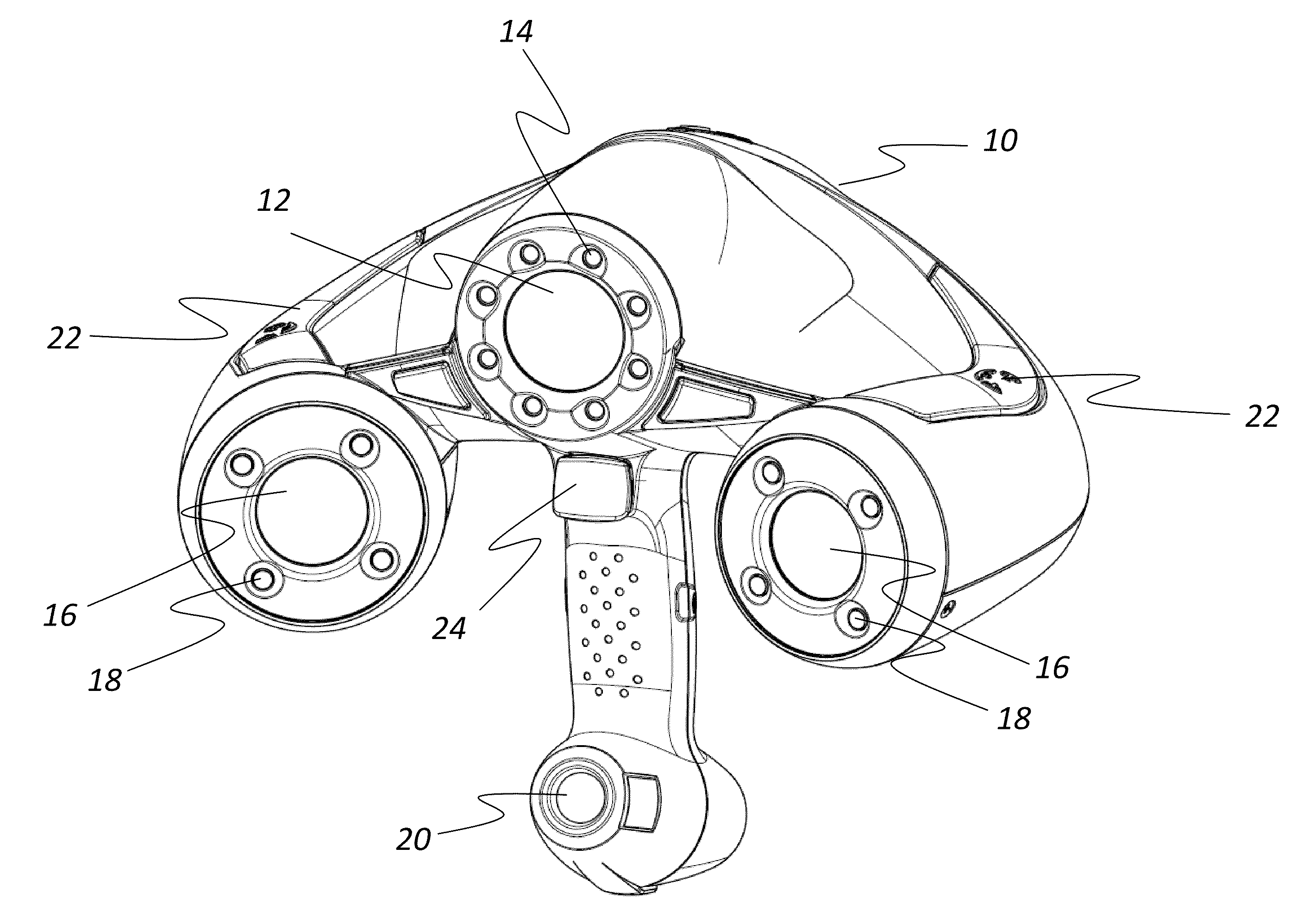 Hand-held self-referenced apparatus for three-dimensional scanning