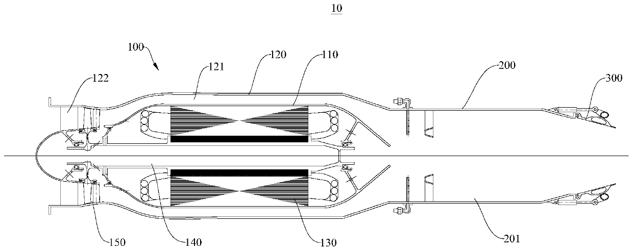 Supercharged ramjet engine and aircraft