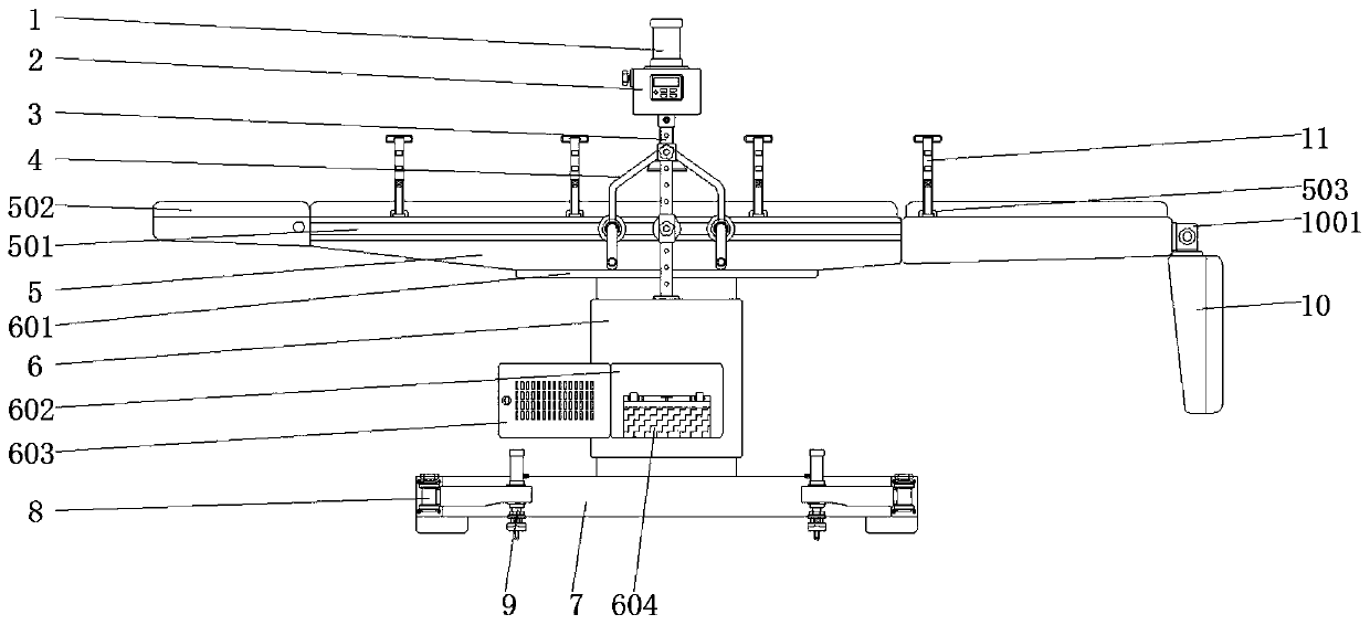 Closed chest cardiac massage device for emergency surgery