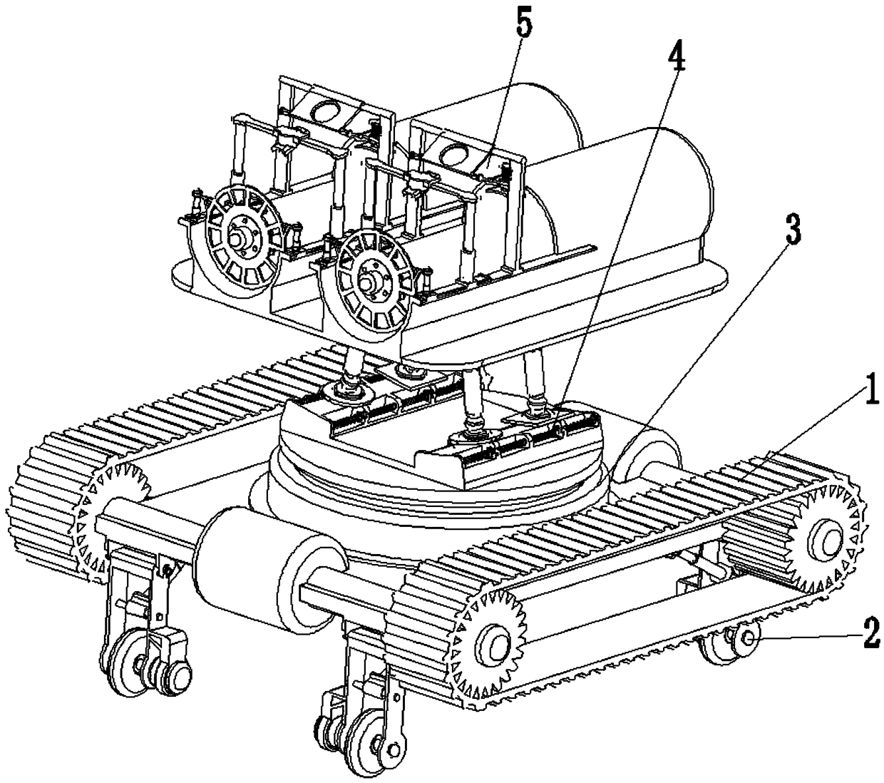 A fully automatic fire fighting machine