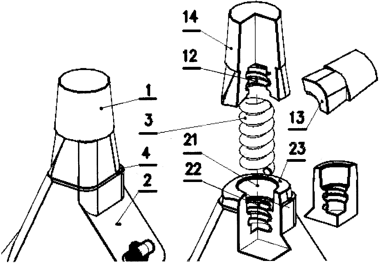 Artificial hip joint with micro-dynamic function