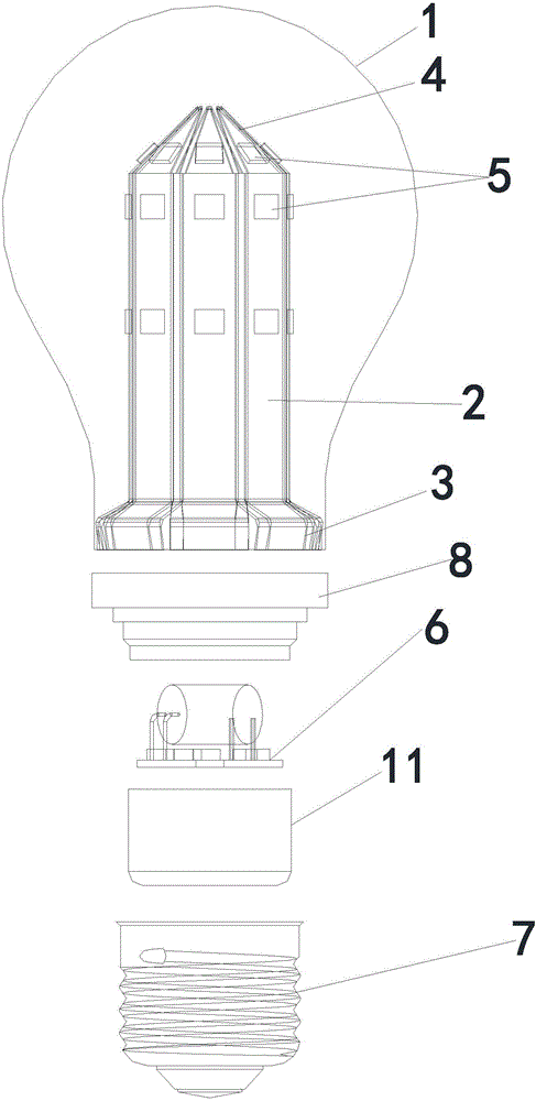 Novel LED Lamp and implementation method thereof