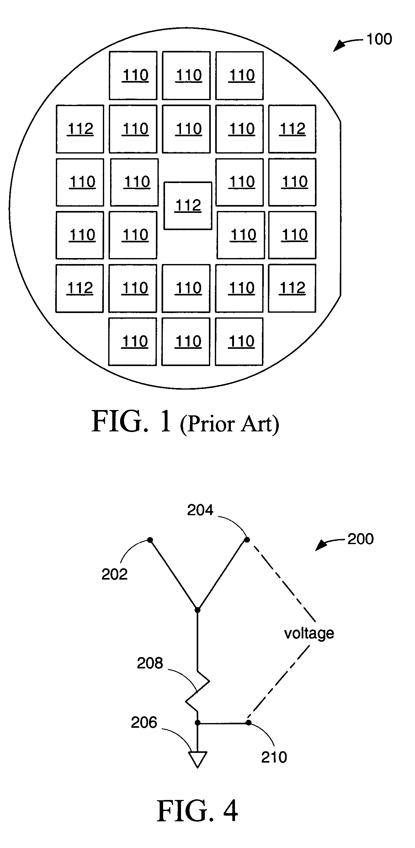 Testing vias and contracts in integrated circuit