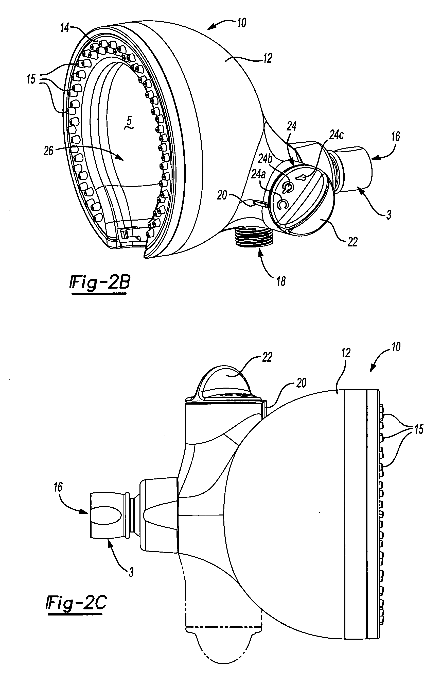 Shower head with integral diverter valve