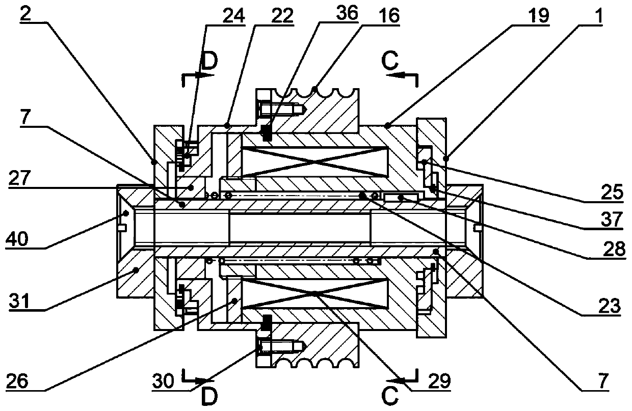 Electromagnetic clutch type folding controllable multi-knuckle mechanical gripper and working method