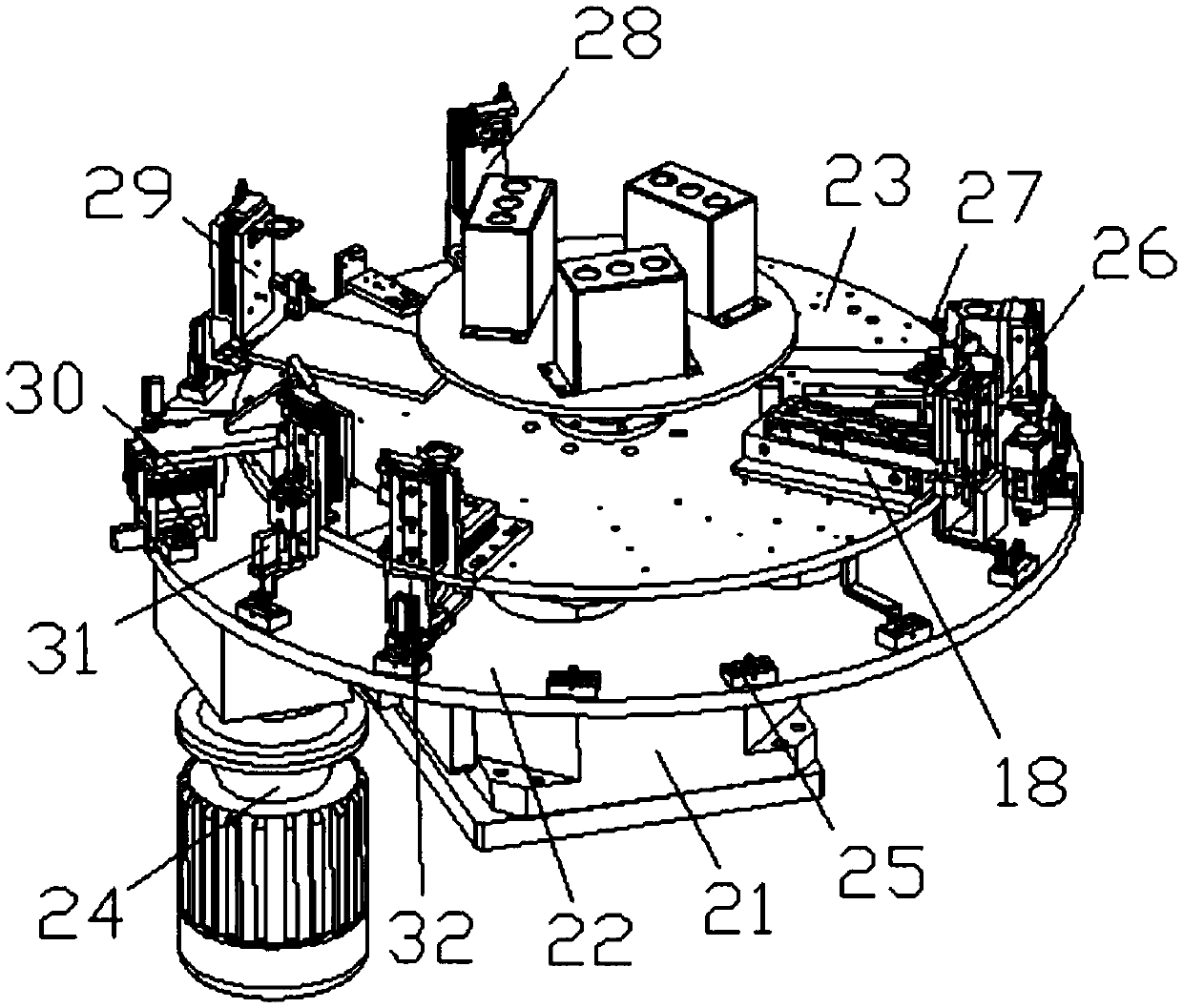 Full-automatic optical fiber head assembling machine capable of conducting insertion core assembling