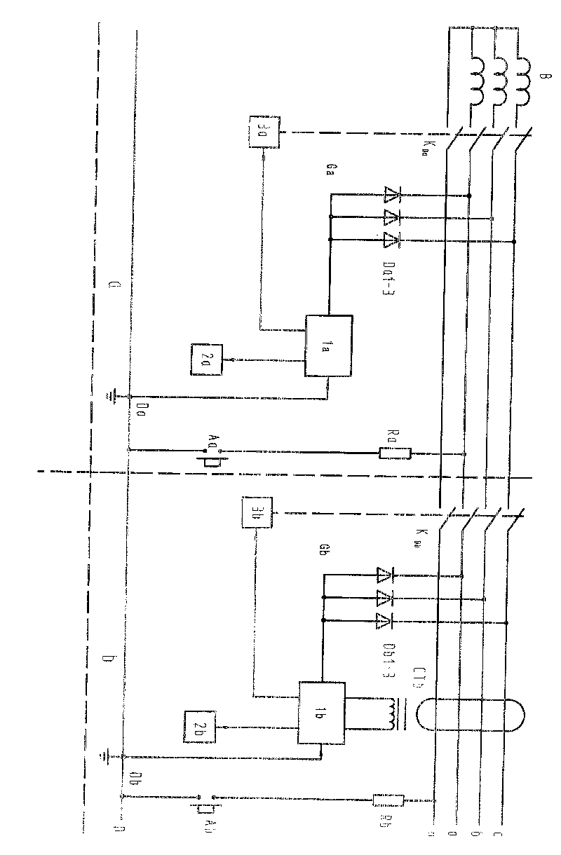 Electric network ground montior