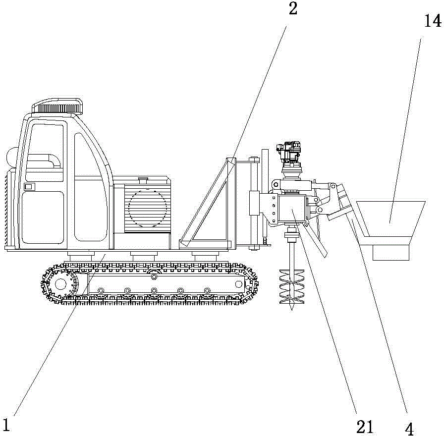 Crush ridging machine used for surface fertilization and surface fertilization method of crush ridging machine