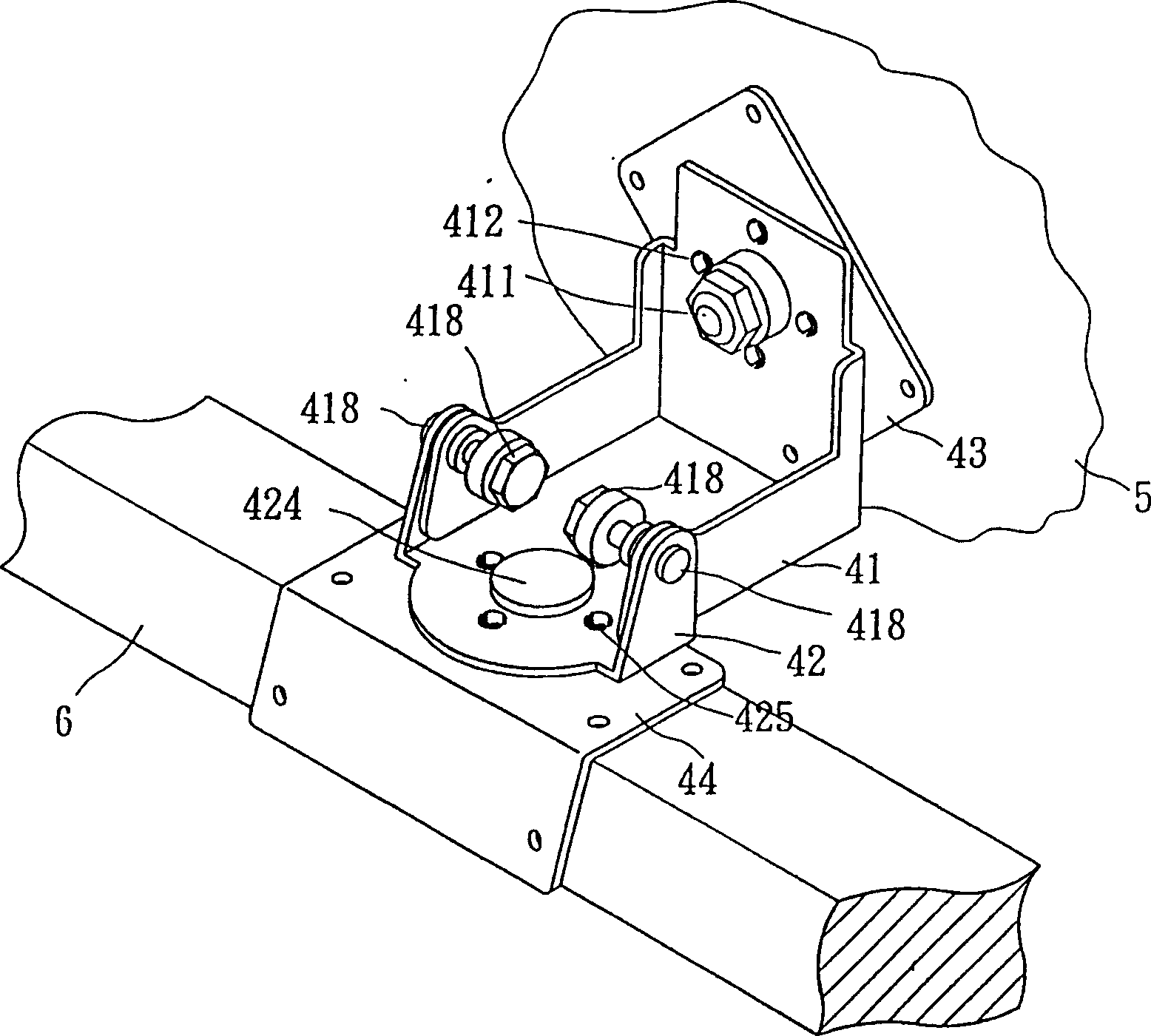 Three-axis pivot structure