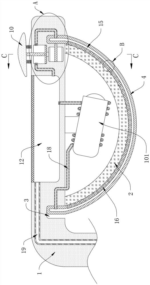 Pneumatic self-cleaning monitor for sponge city