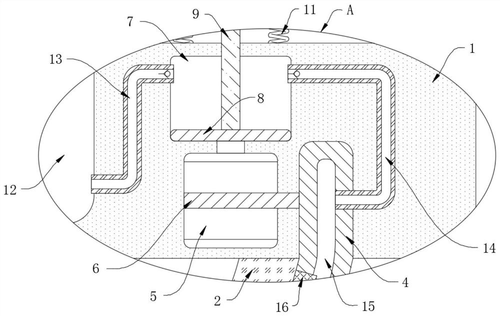 Pneumatic self-cleaning monitor for sponge city