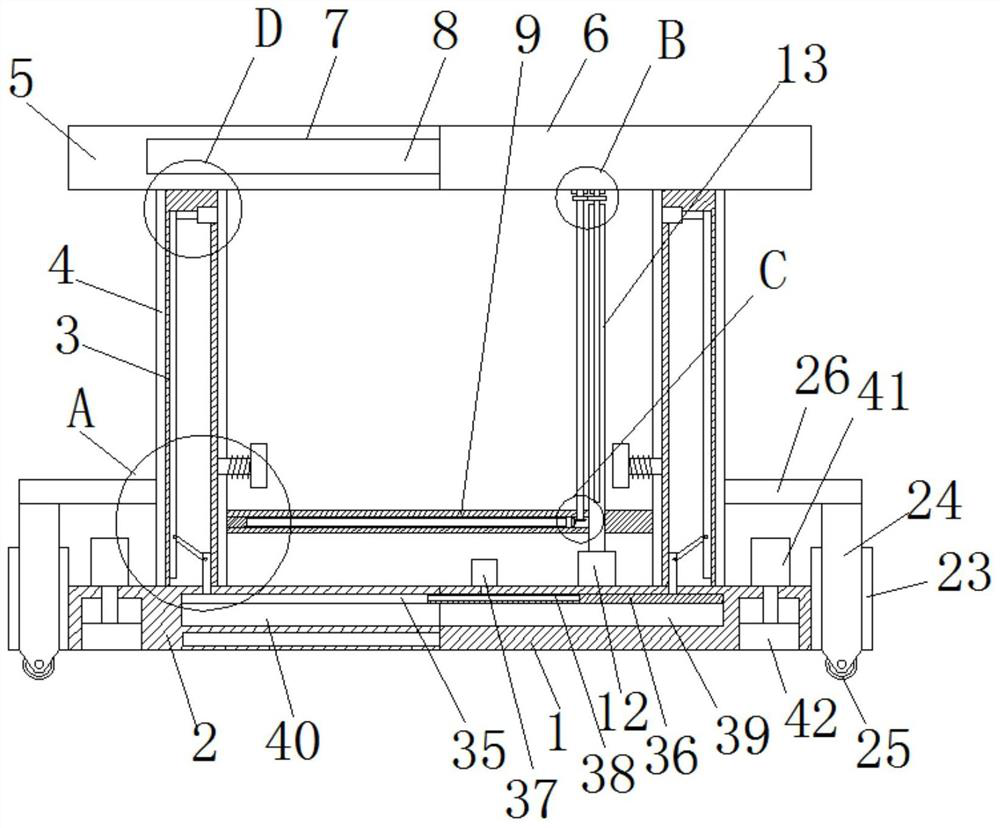 Bridge supporting and adjusting device for bridge construction