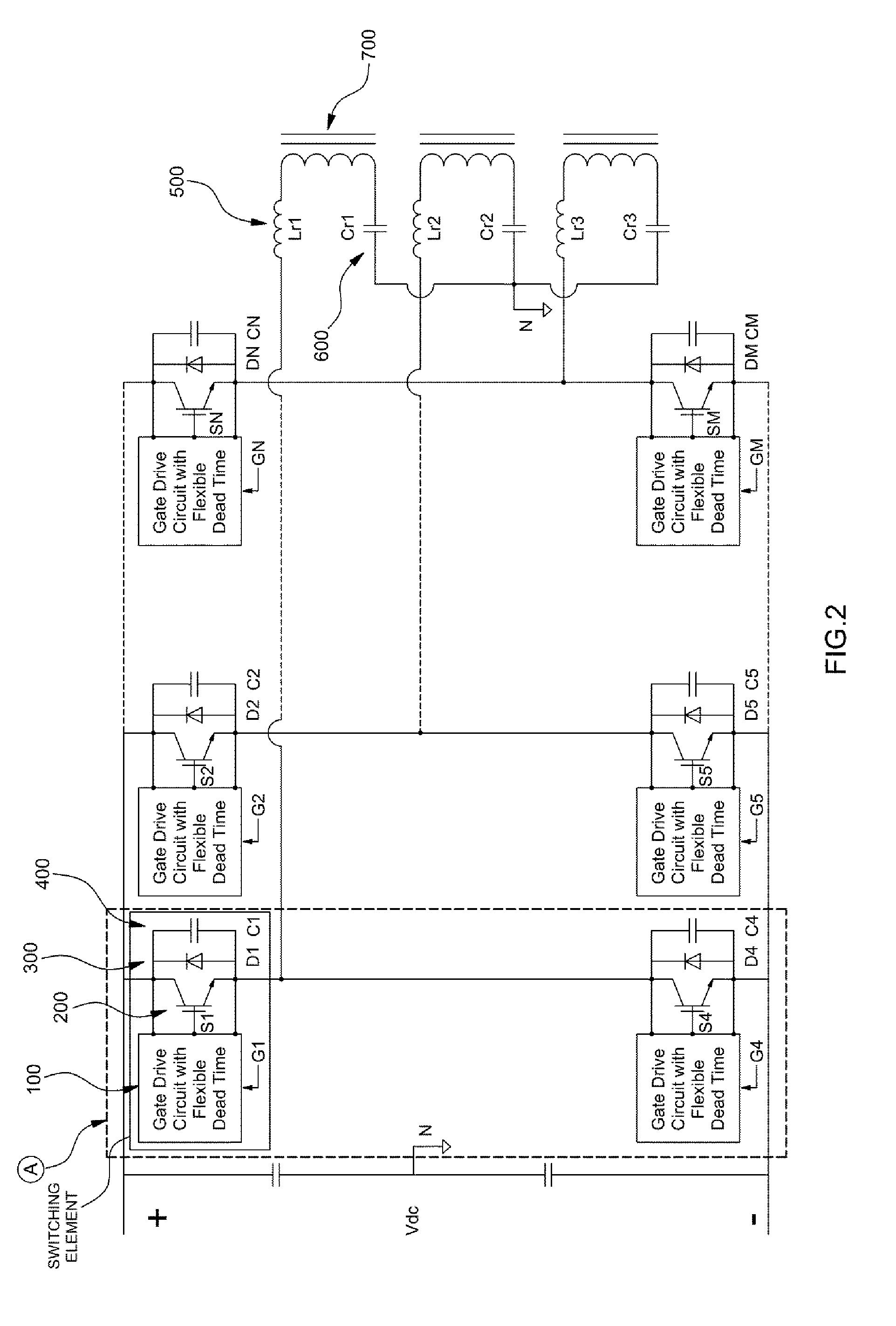 High precision DC to DC converter with wide load range and gate drive circuit for use therein