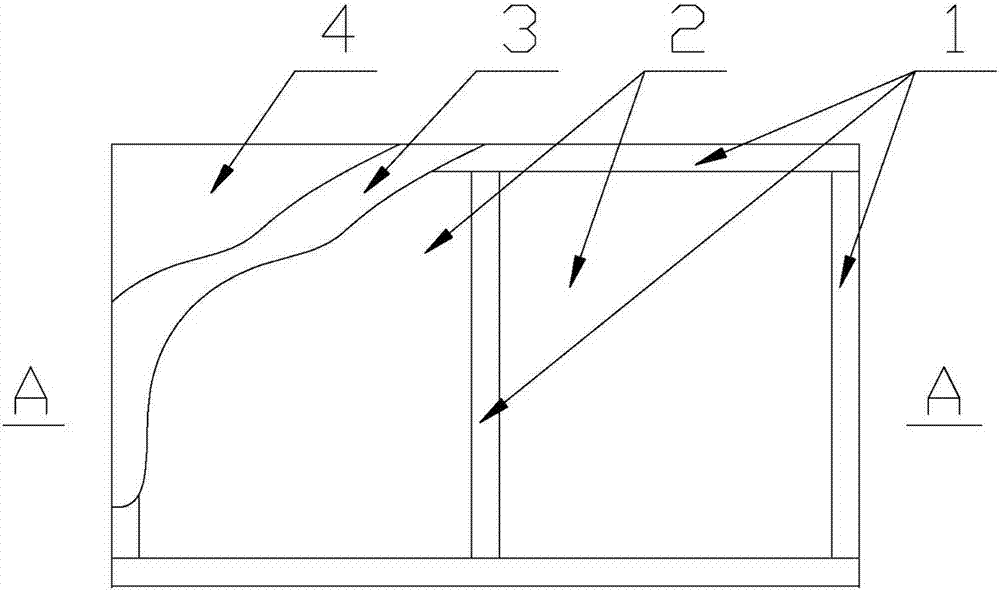 Composite board door leaf and production method thereof