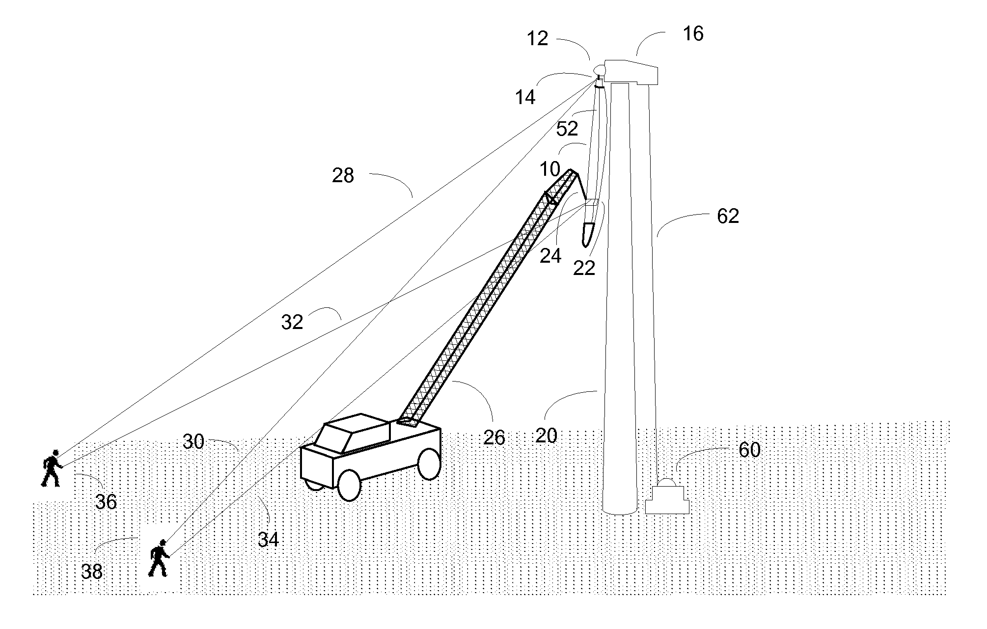 Method for lowering and raising a wind turbine blade