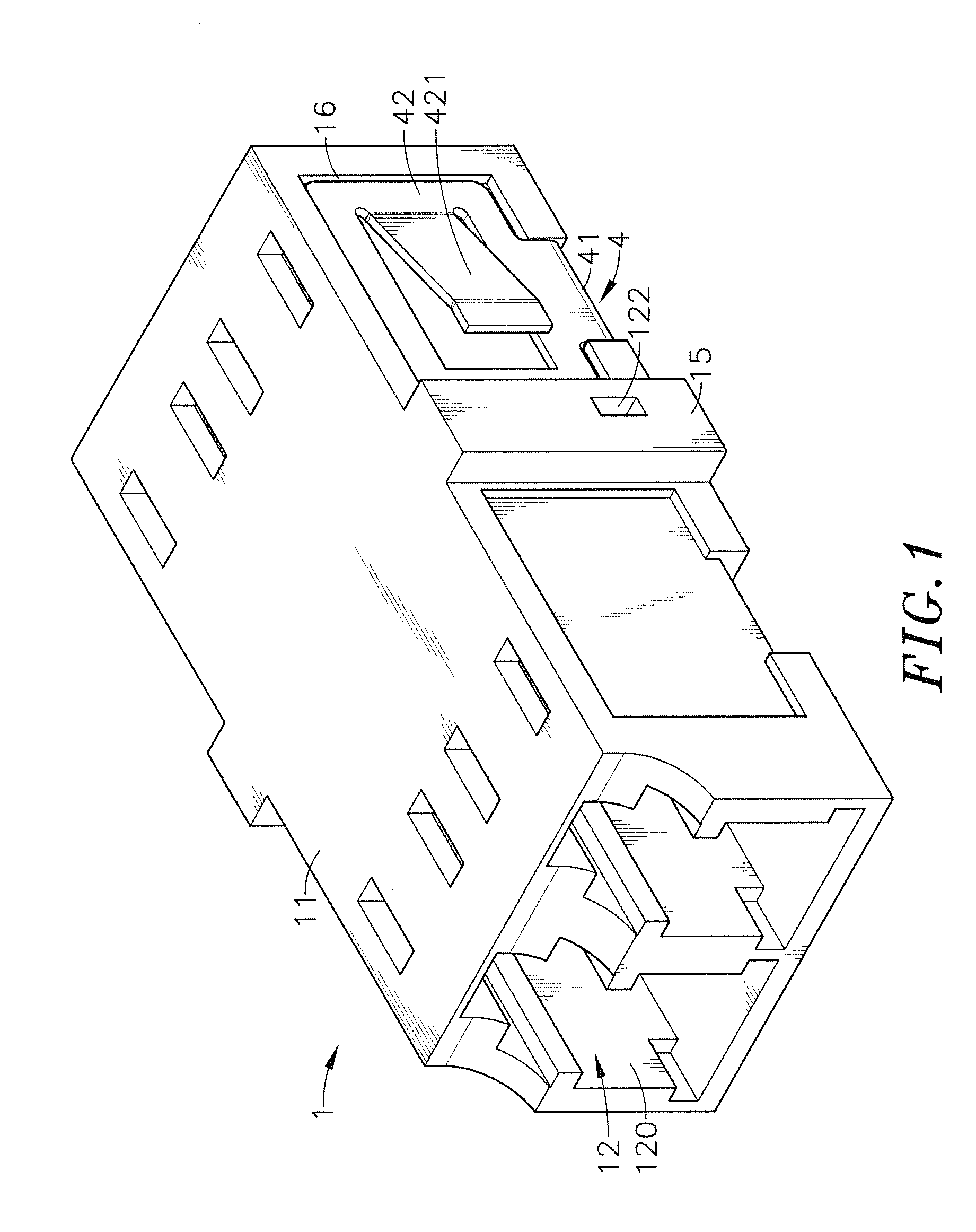 Mono-block type optical fiber adapter