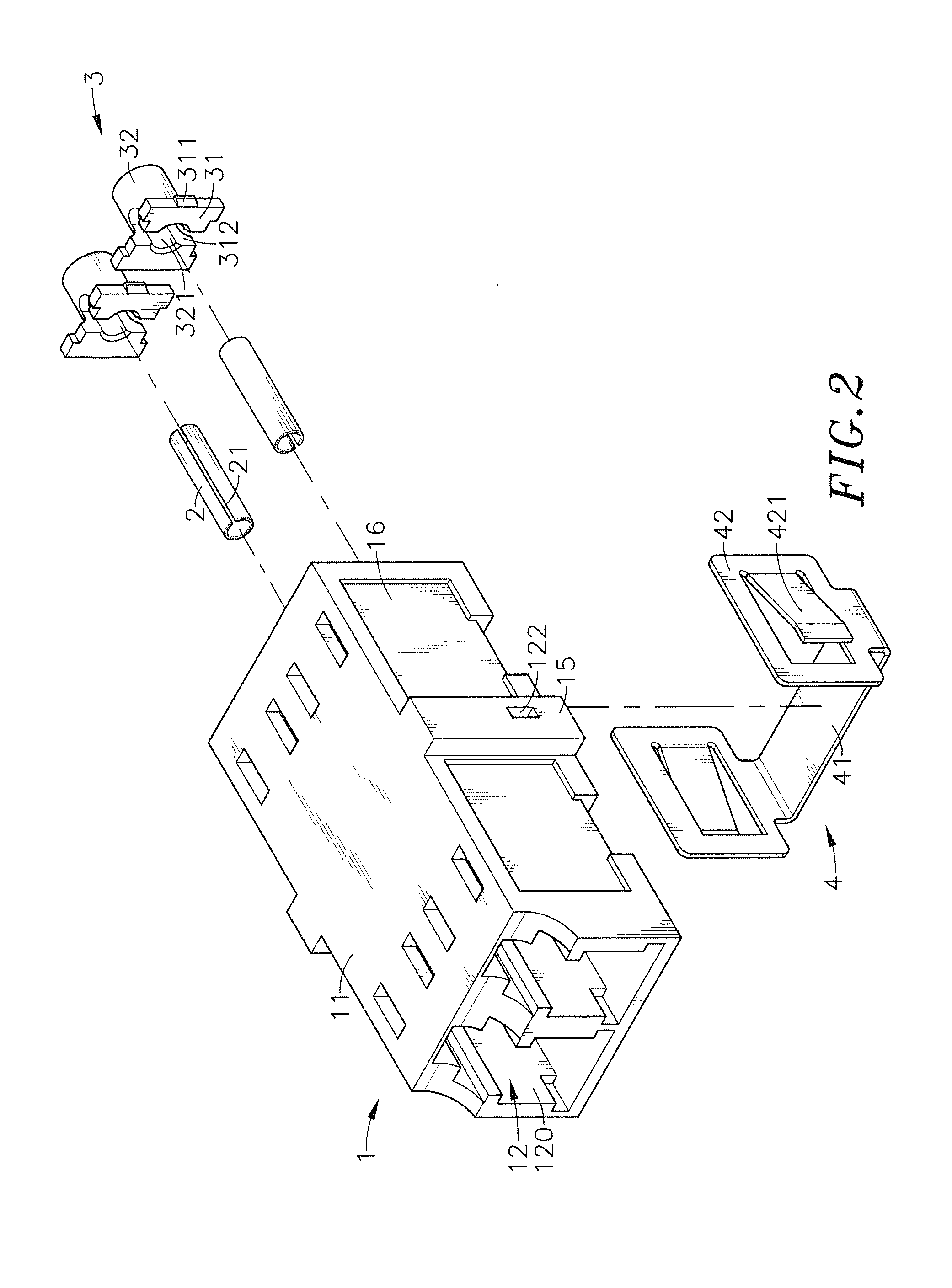 Mono-block type optical fiber adapter