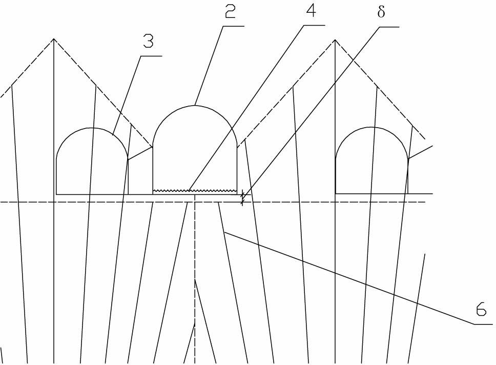 Flat-bottomed pillar sublevel caving method of reinforced concrete structure artificial roof