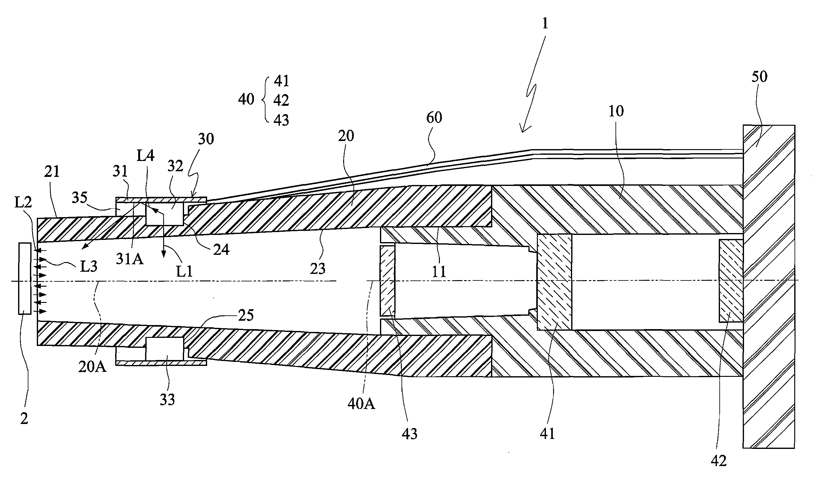 Optical head that can be easily assembled