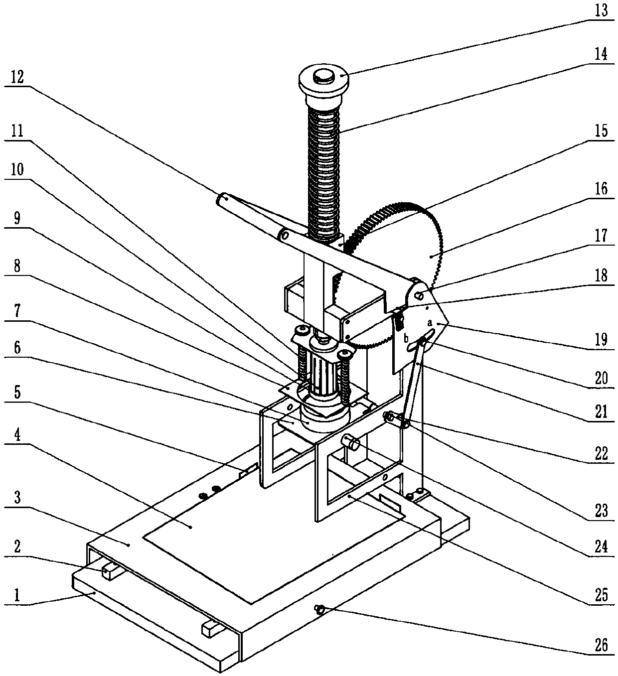 Manual stamping machine