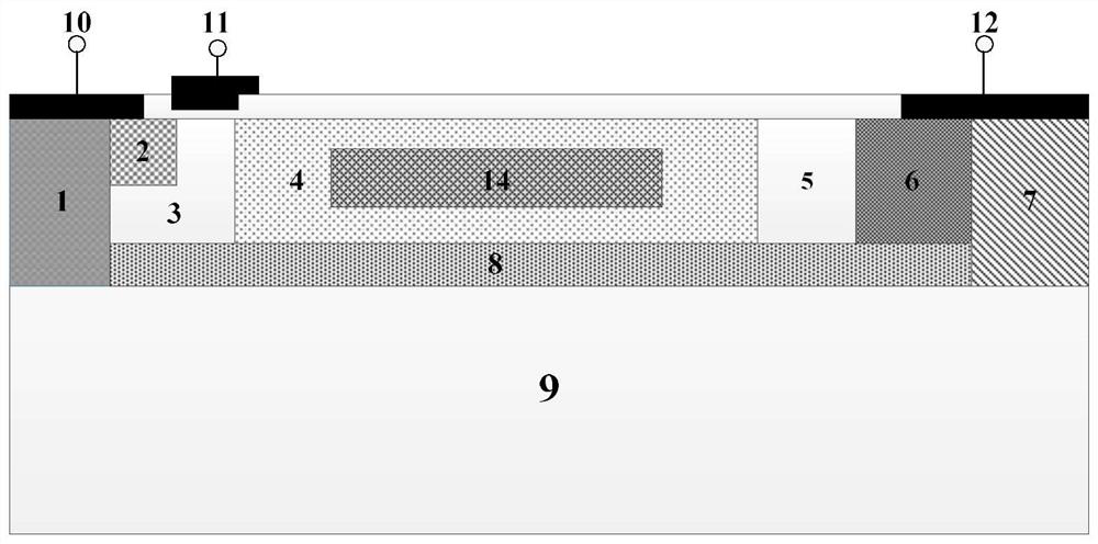 RC-LIGBT device with substrate integrated with anti-parallel fly-wheel diode