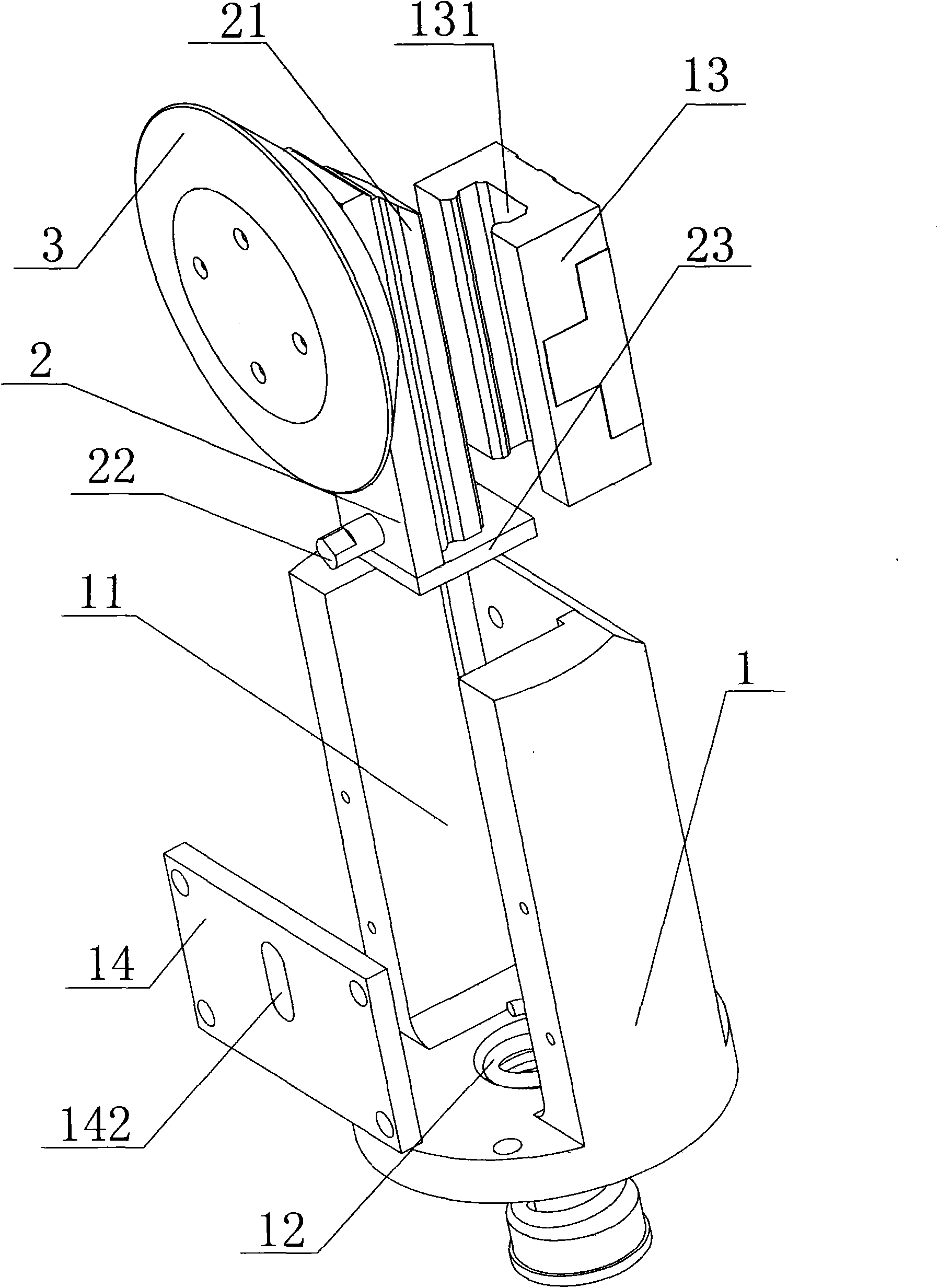 Self-adapting spinning mechanism of sheet metal spinning machine