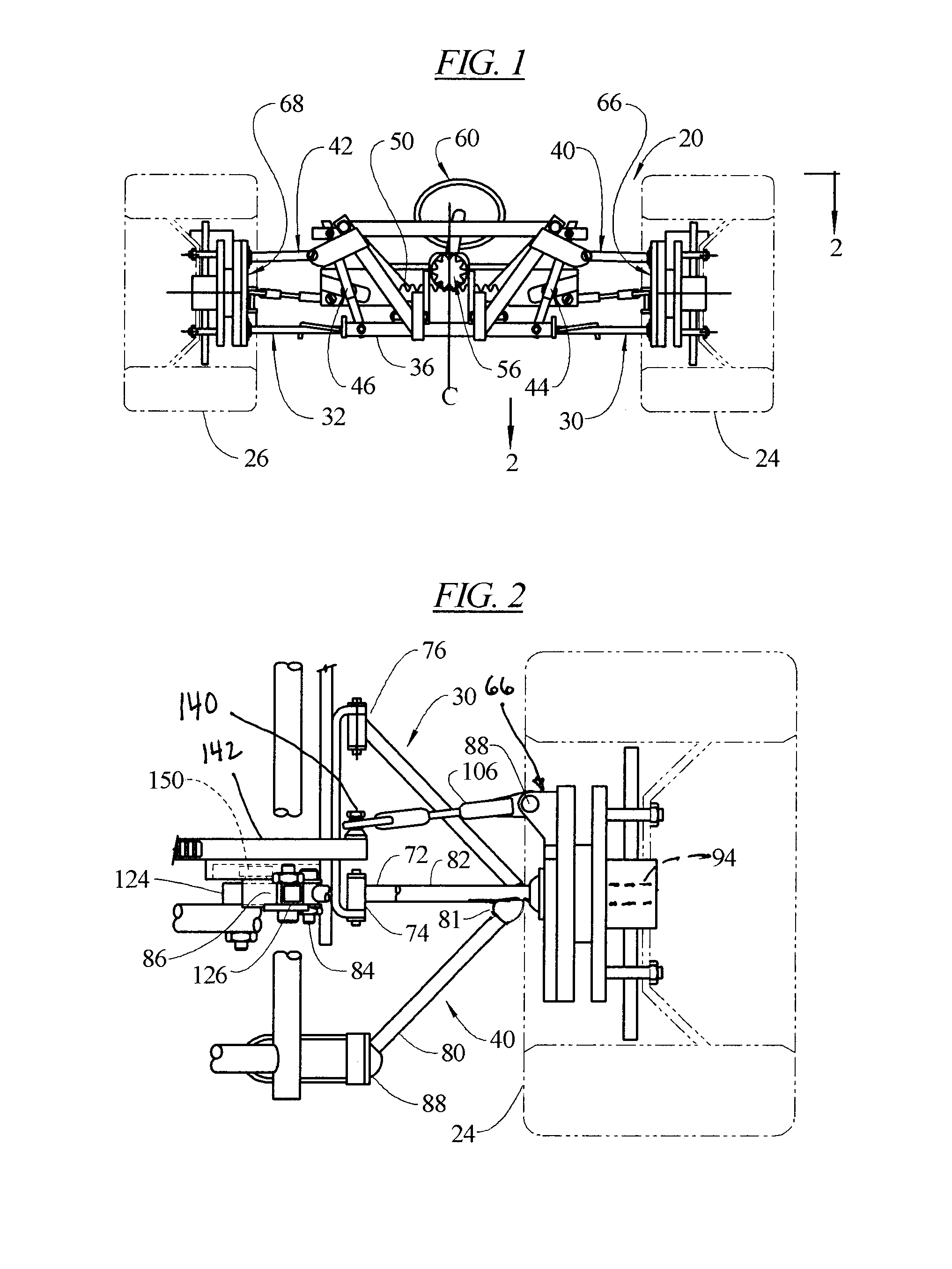 Vehicle suspension system with a variable camber system