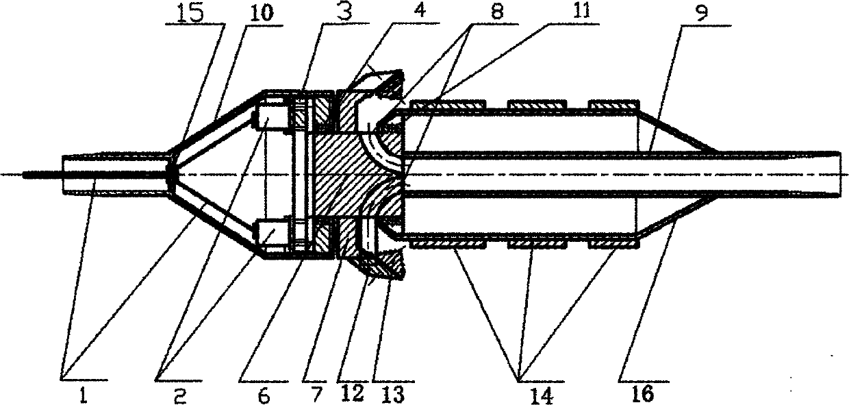 Hole driven type horizontal directional drilling reverse circulation hole dilating drill