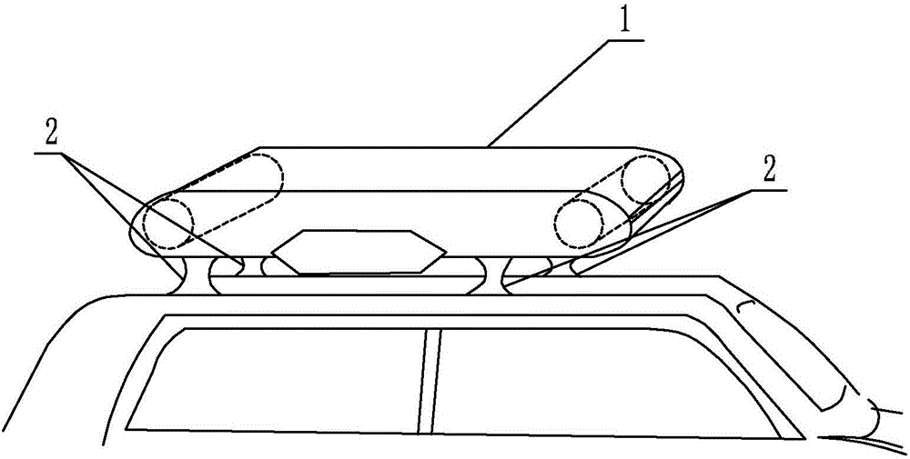 Pulling-retracting type sunshade fixed to top of automobile