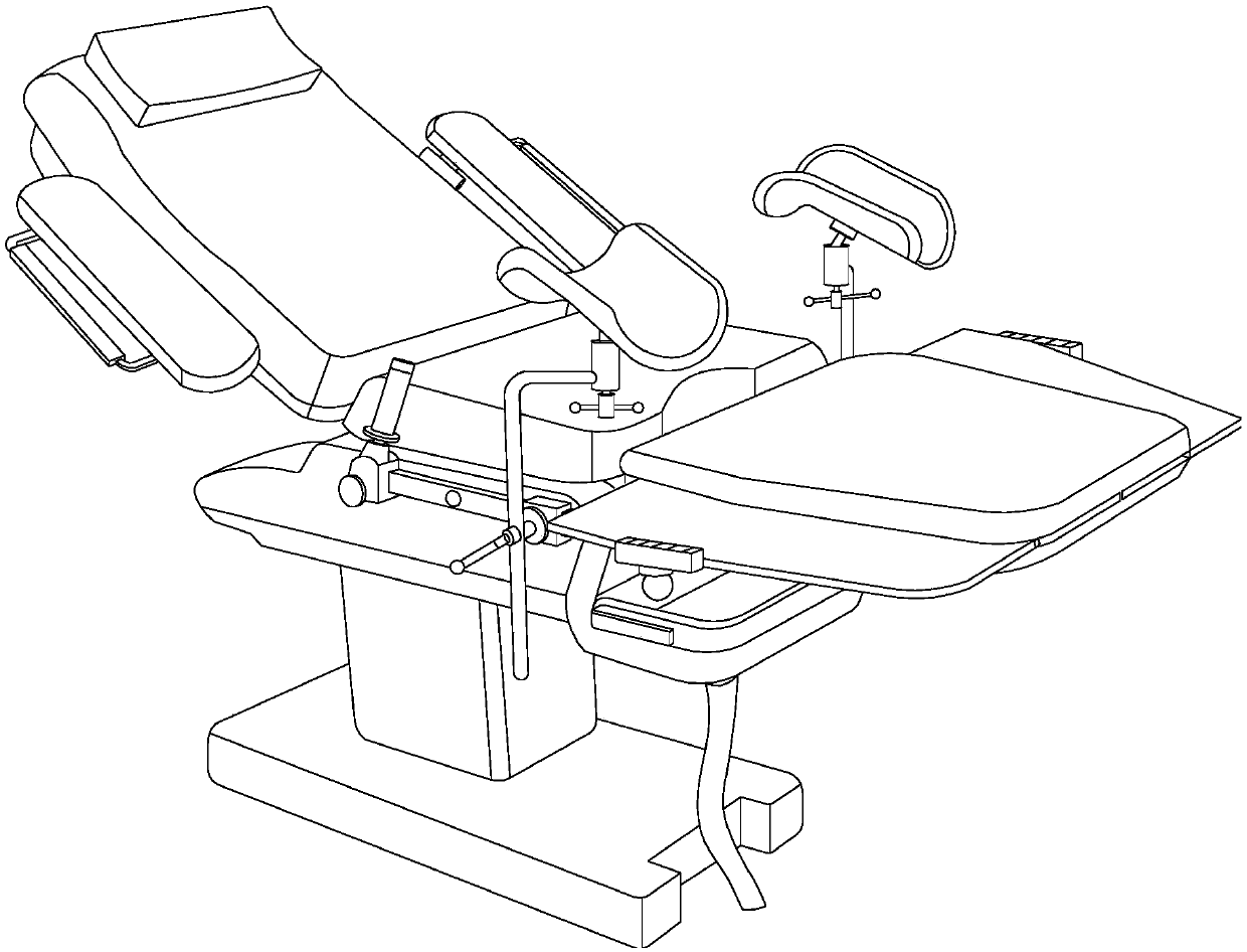 Obstetrical midwifery chaise longue