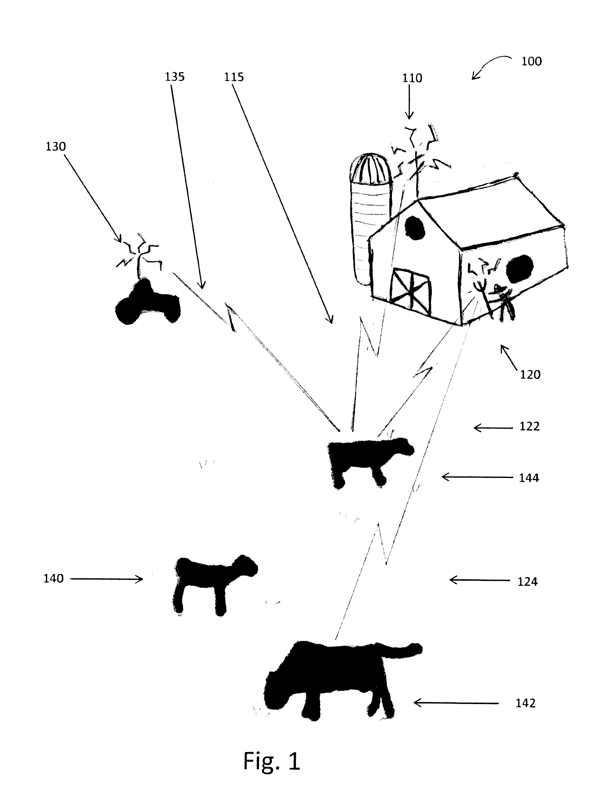 Low power device and method for livestock detection