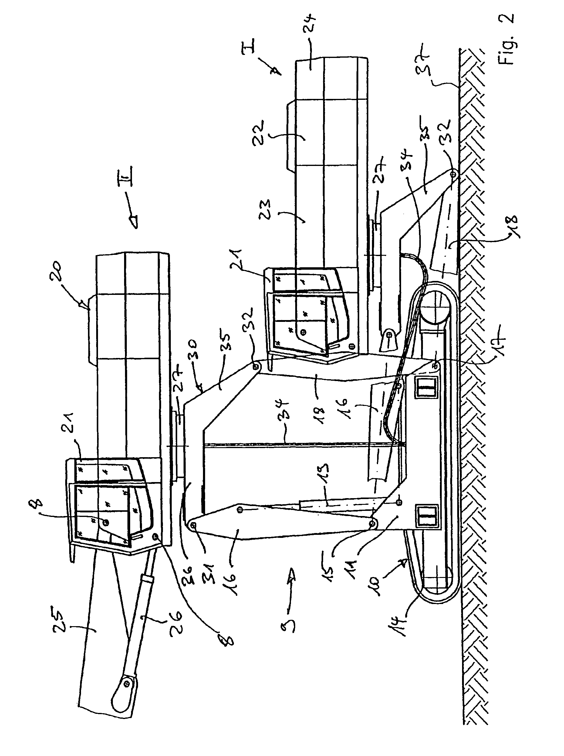 Goods transshipment apparatus