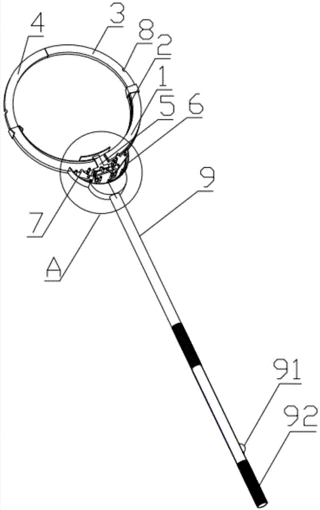 Catching security device for policeman