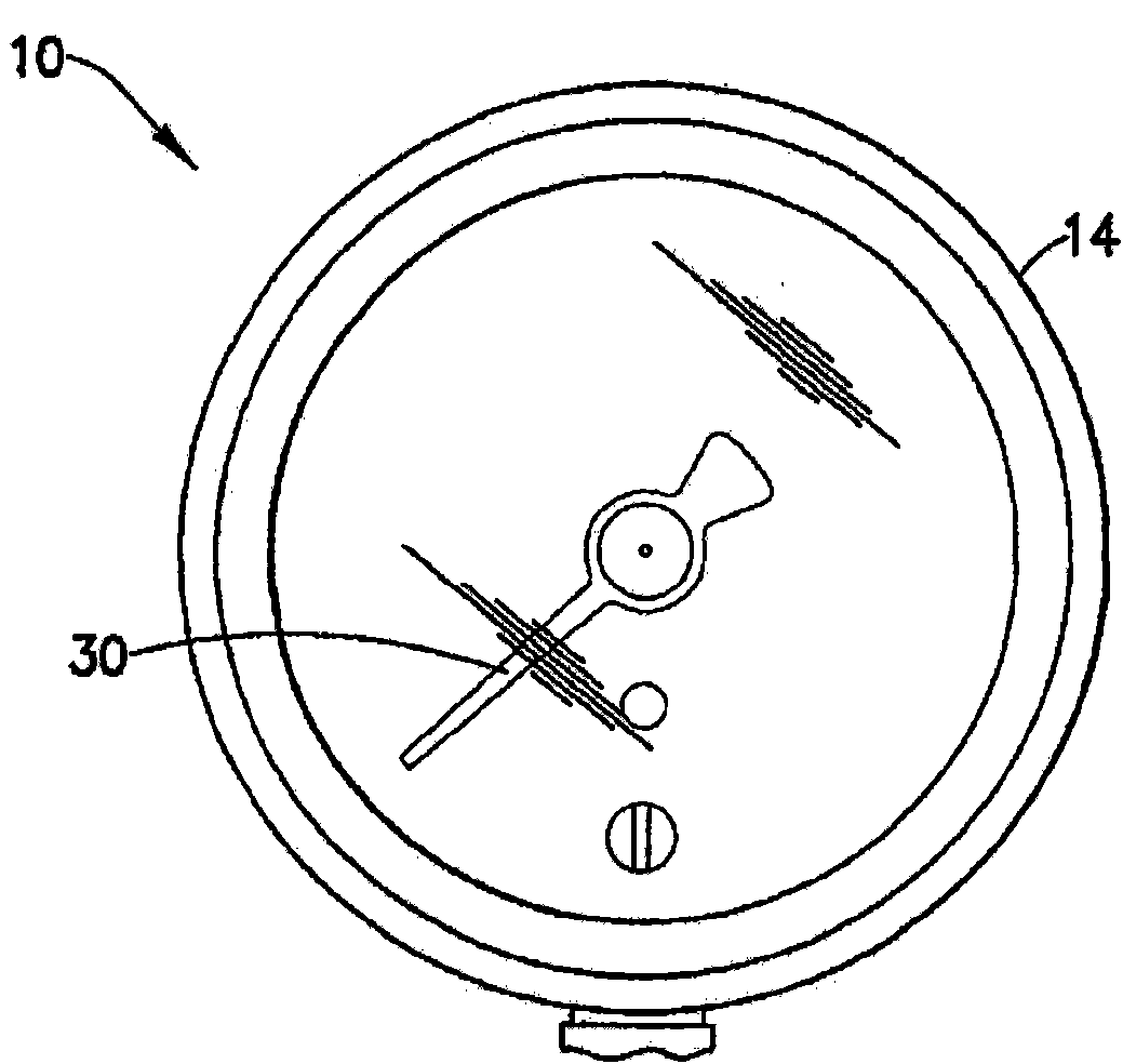 Case, window and gasket for measuring device