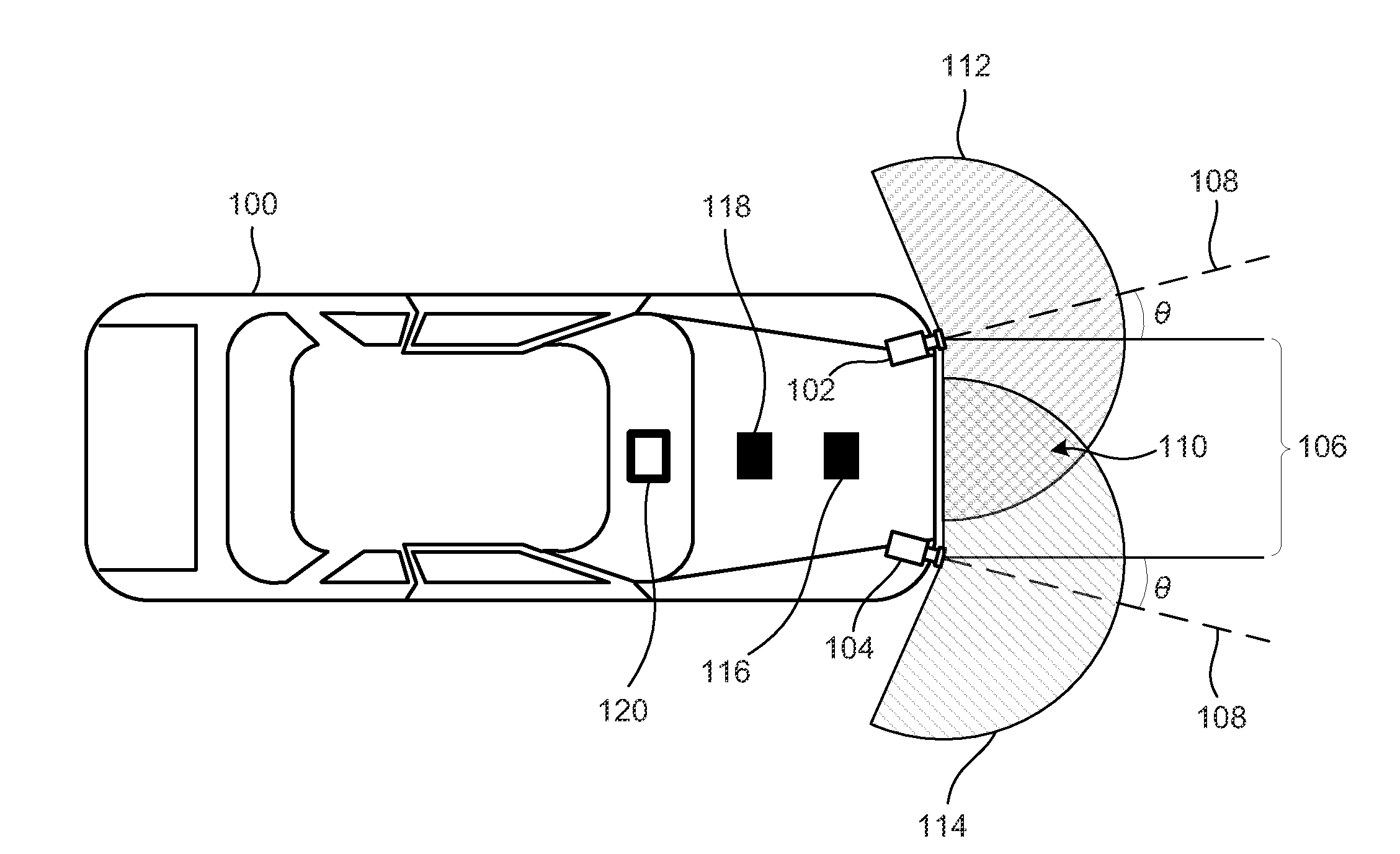 Enhanced top-down view generation in a front curb viewing system