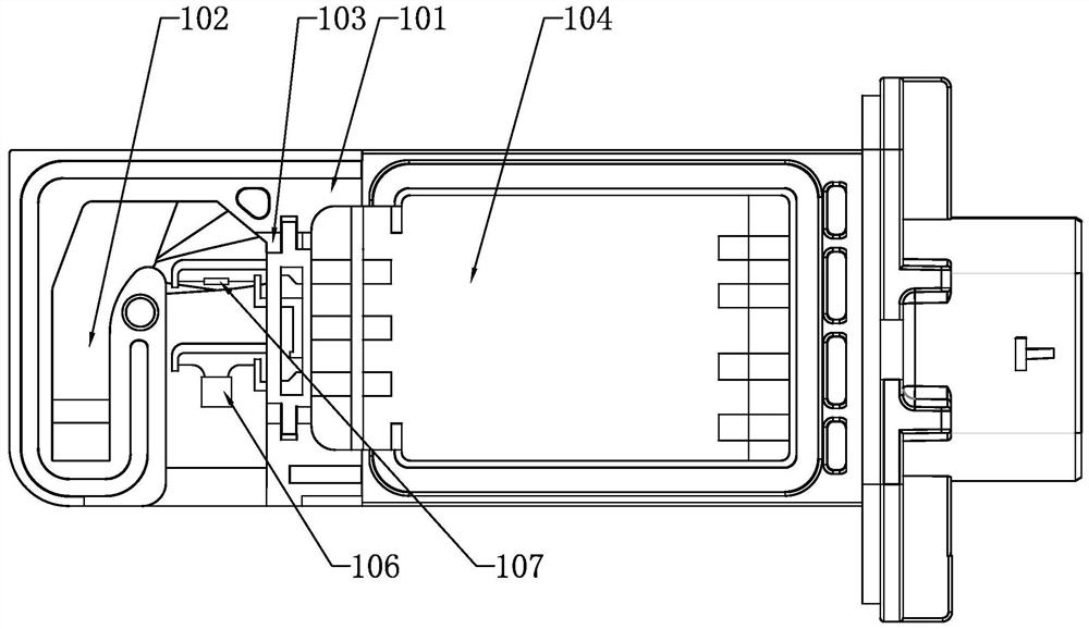 Air flow sensor for improving air inlet temperature monitoring and process thereof