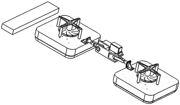 Obstacle-crossing wall-climbing robot with wall surface converting function