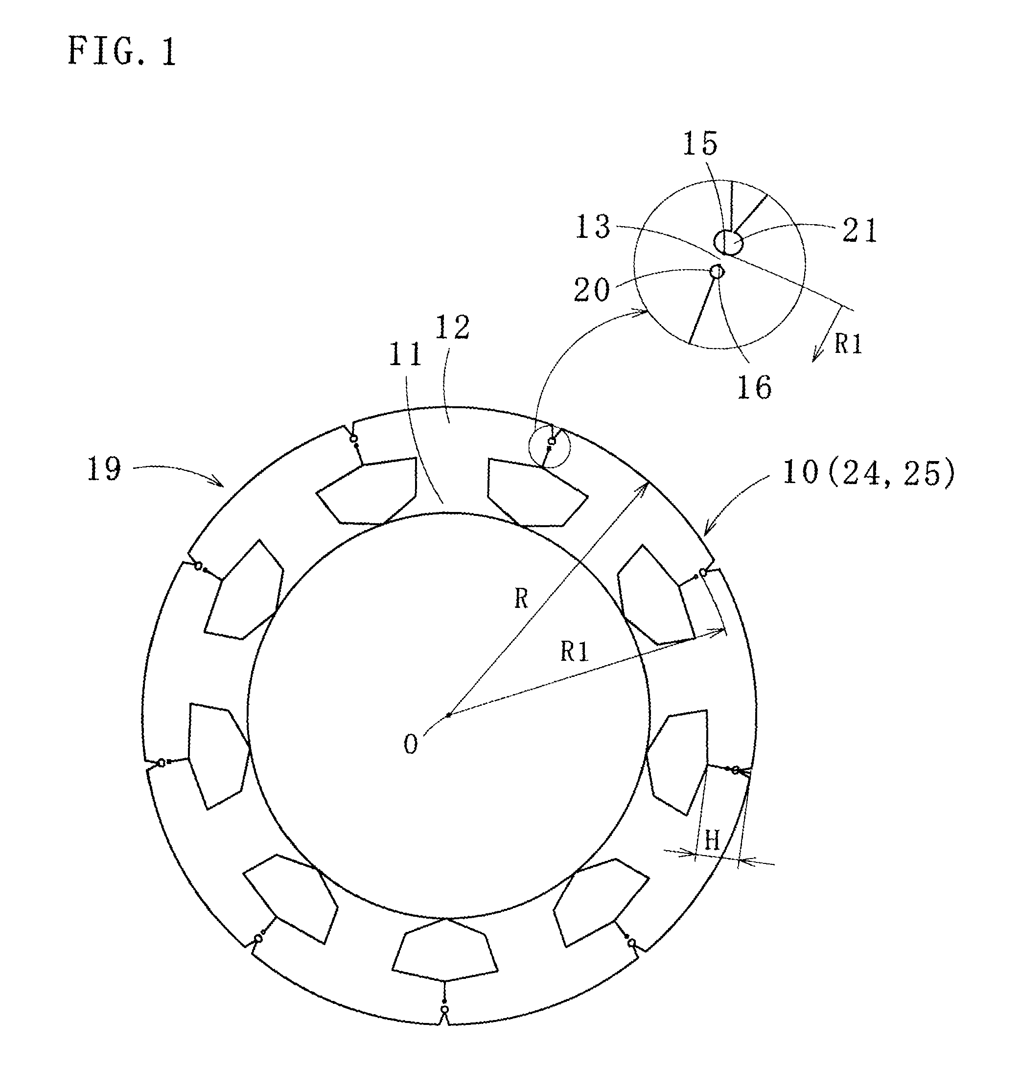 Laminated core