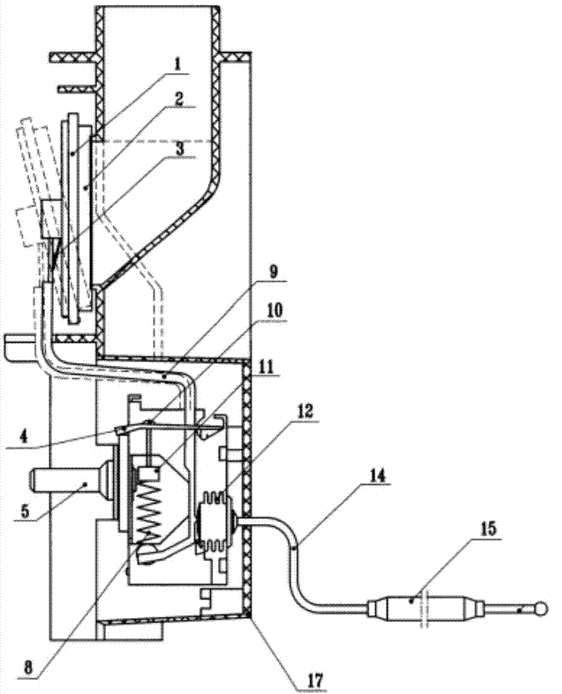 Air door temperature controller