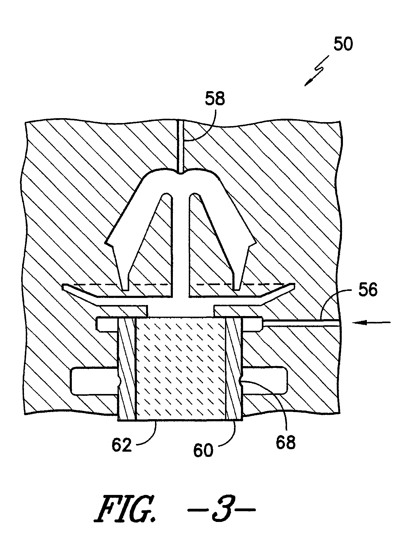 Serviceable snap-in fastener