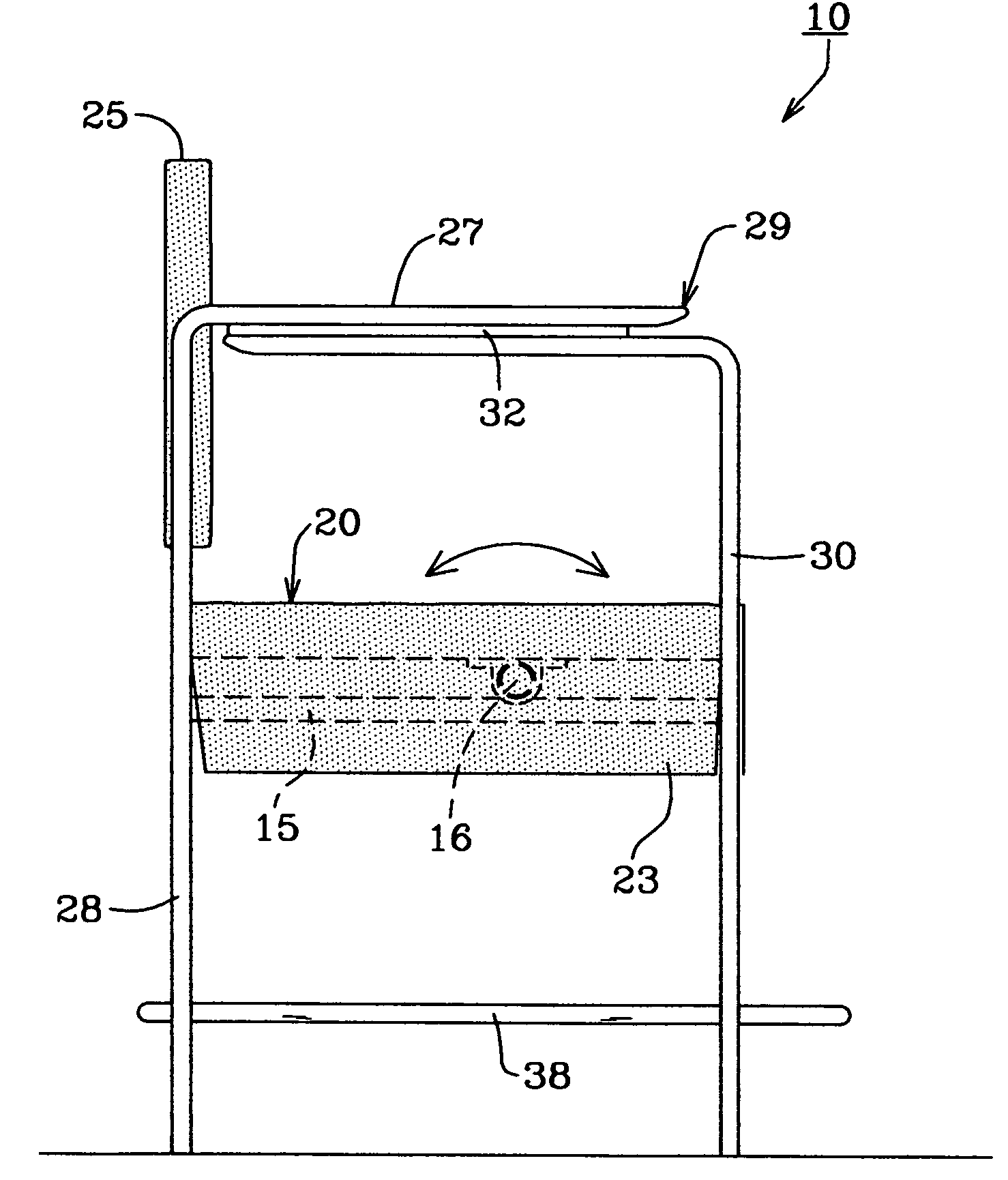 Chair with a tiltable seat