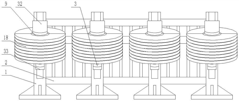 Anti-collision buffer guardrail structure for bridge engineering