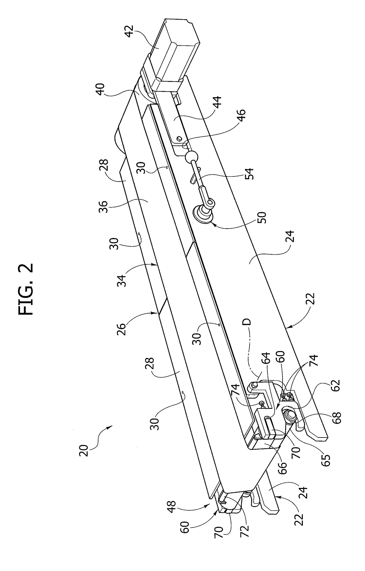 Quick-remove conveyor belt, in particular for transporting food products to a packaging station