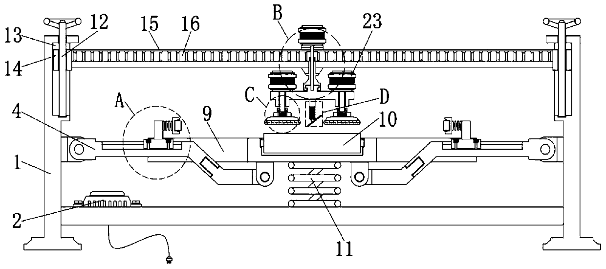 Surface layer polishing device for ecological board material production